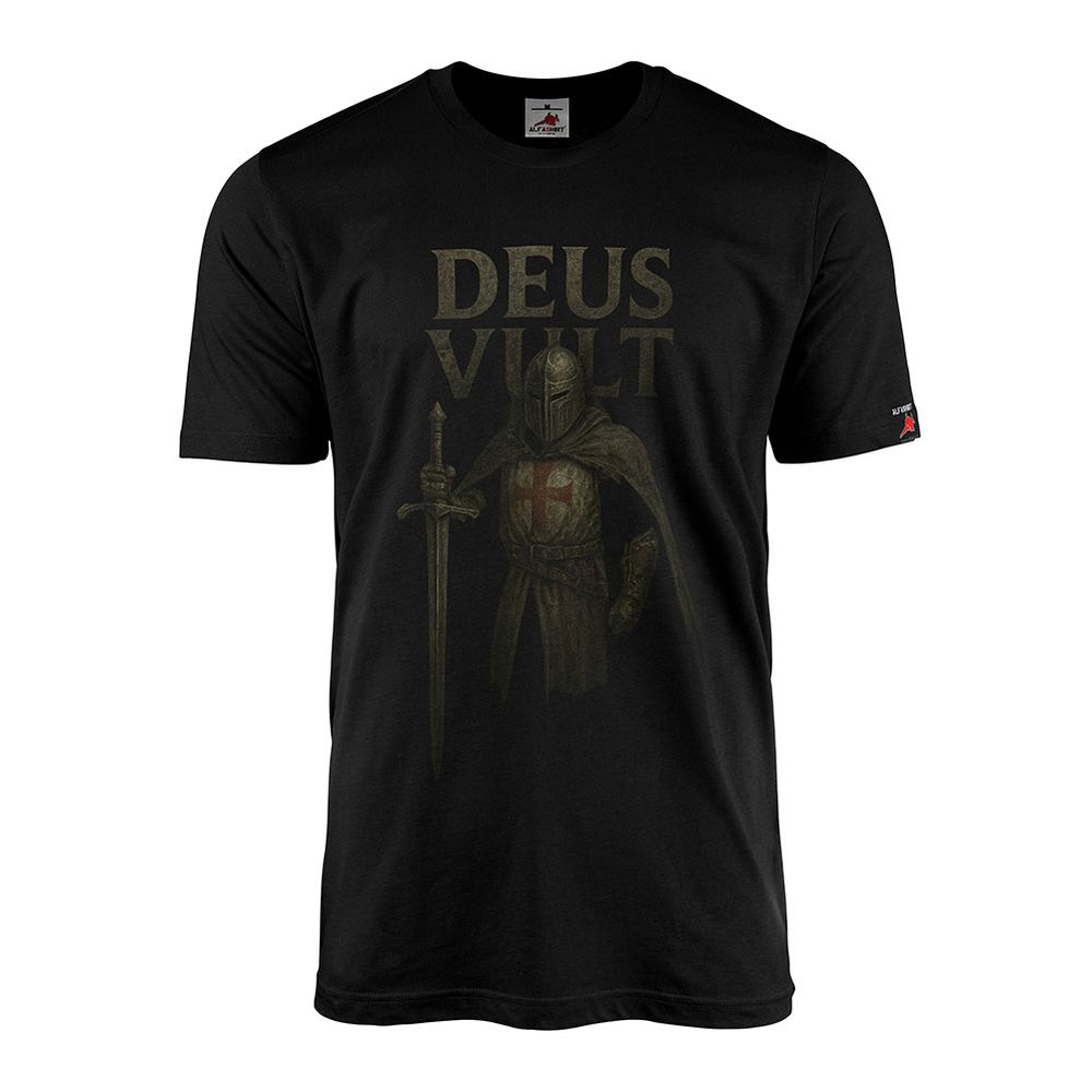 T-Shirt DeusVult Kreuzritter Templer Schwert Kreuz Mittelalter #46422 T-Shirt DeusVult Kreuzritter Templer Schwert Kreuz Mittelalter #46422