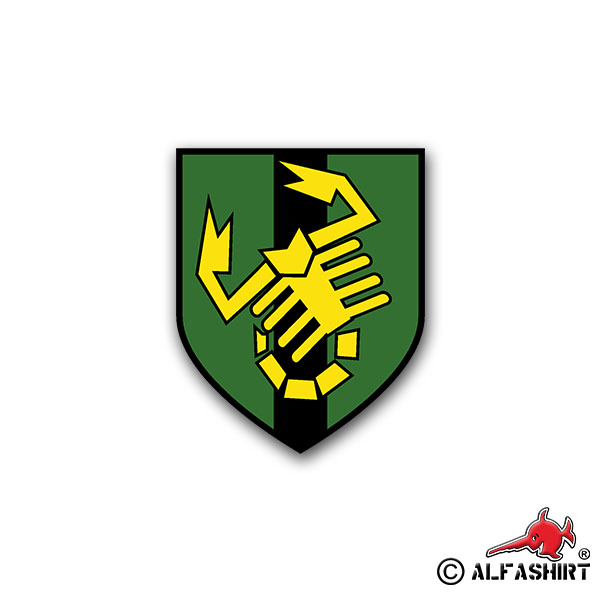 Aufkleber/Sticker PzJgKp 80 Skorpion Panzerjäger Kompanie Militär 7x6cm A1439