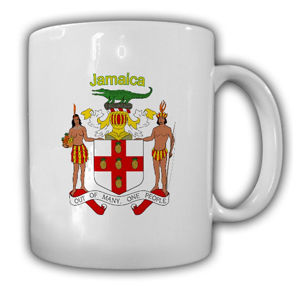 Jamaica coat of arms emblem Jamaica Commonwealth of Nations Caribbean Mug # 13522