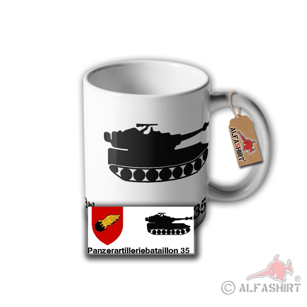 Tasse PzArtBtl 35 Panzerartilleriebataillon Panzer Haubitze M109 Wappen #31507