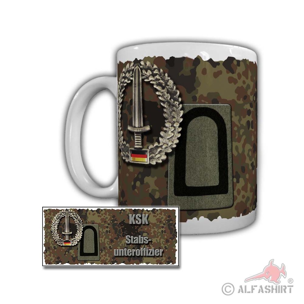 Tasse KSK Stabsunteroffizier Dienstzeit Bundeswehr Dienstgrad StUffz SU 5 #29737