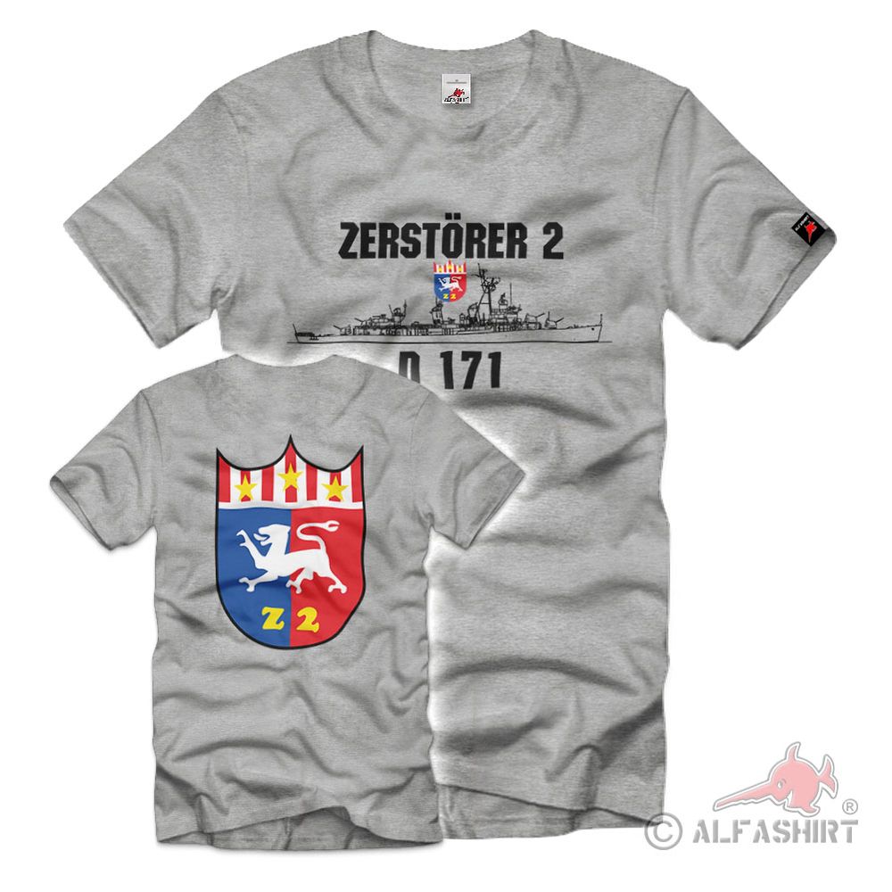 Zerstörer 2 D171 Bundesmarine Fletcher Klasse Z2 Marine Bundeswehr Schiff #37412