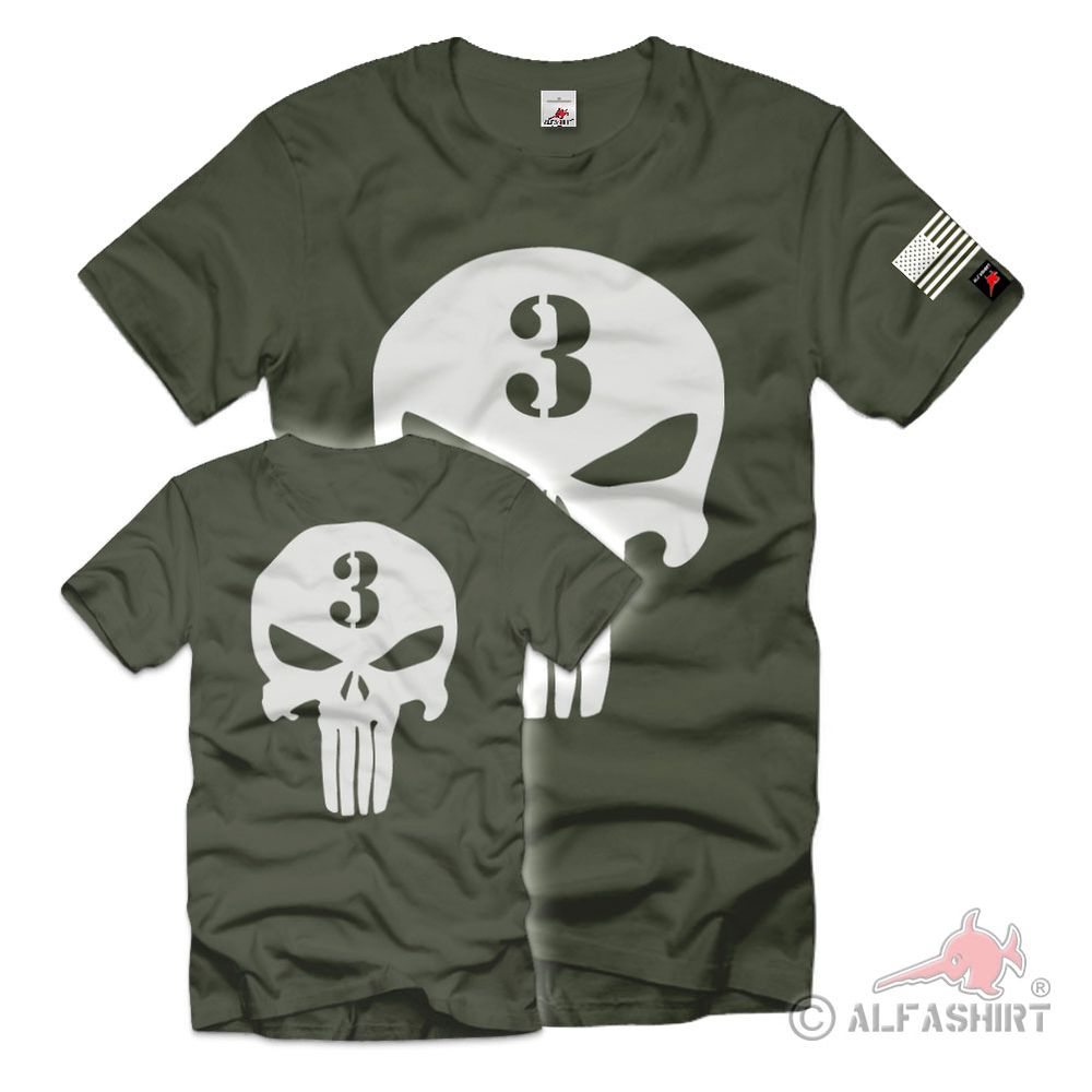 Sniper Skull Schädel Navy Seals Spezialeinheit Seal Team 3 - T Shirt #38259