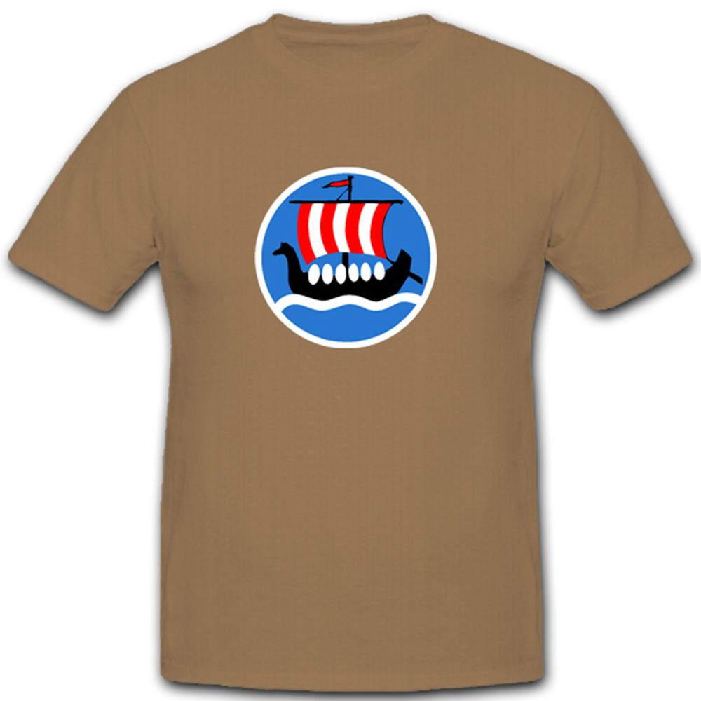 Wikinger Schiff Wappen Emblem Viking Langschiff langskip - T Shirt #4730
