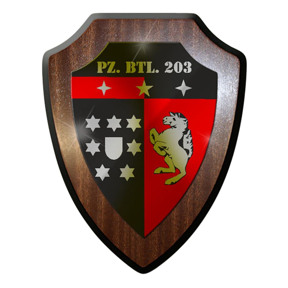 Wappenschild / Wandschild / Wappen - PzBtl 203 Panzerbataillon Panzer Bw #7065
