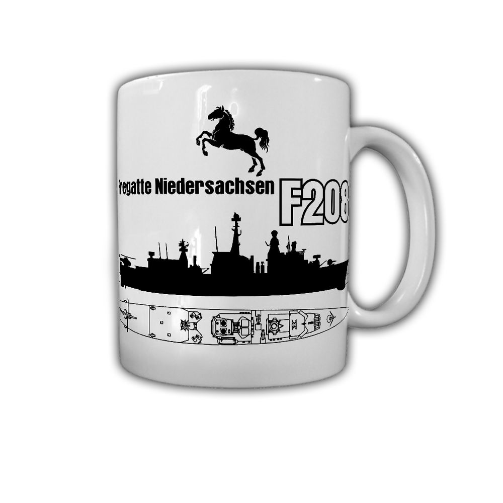 Tasse Fregatte Niedersachsen F208 Marine Schiff Bundesmarine Bundeswehr #30734