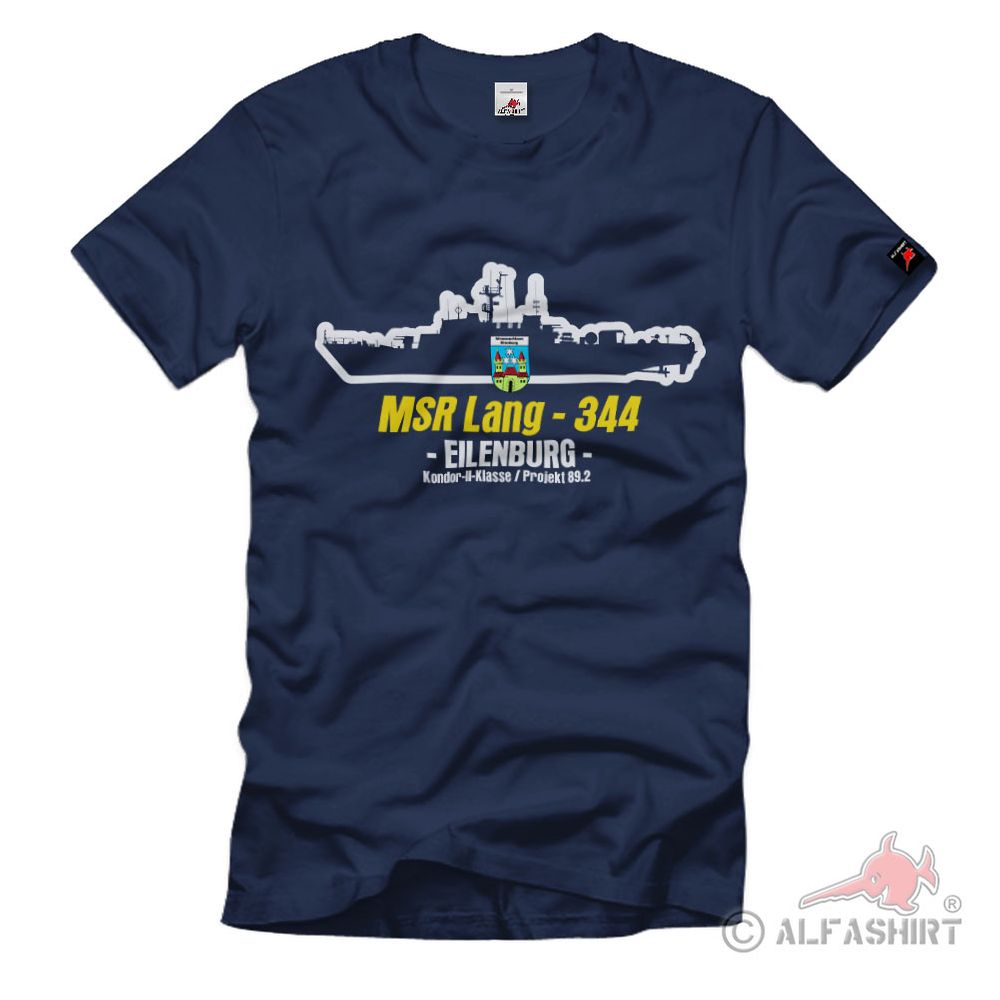 MSR Lang - 344 EILENBURG NVA DDR Volksmarine Kondor Klase II T-Shirt#40859