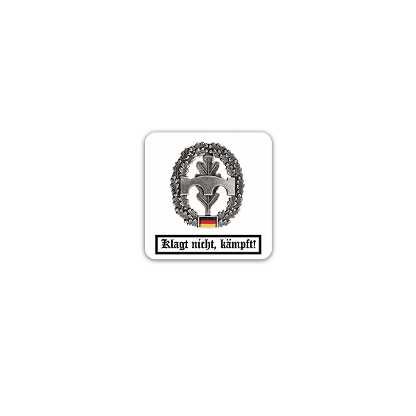 Aufkleber/Sticker Barettabzeichen Pioniere Pioniertruppe BW Heer 7x7cm A3201