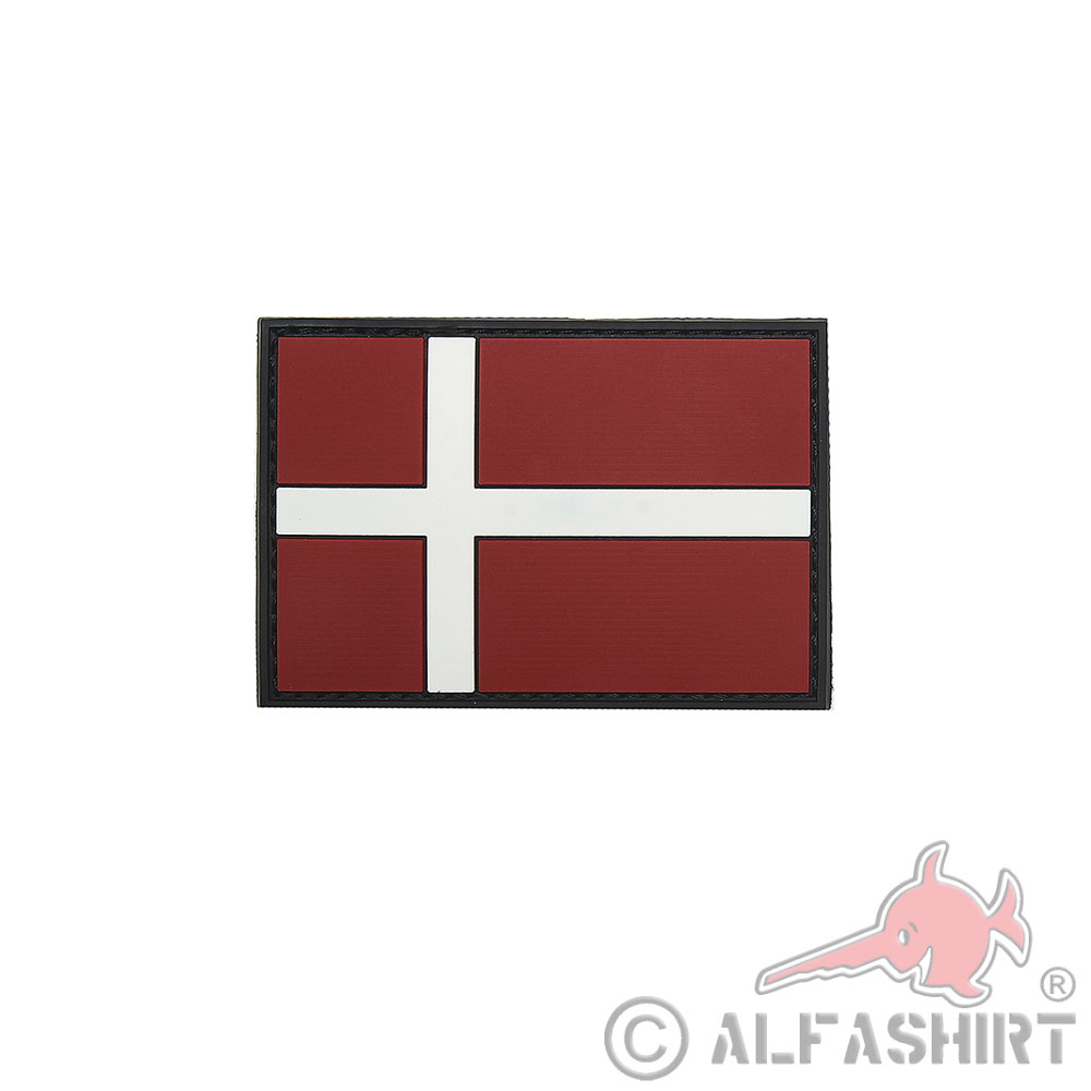 3d Patch Dänemark Kongeriget Danmark Fahne Flagge Abzeichen 5x8cm #38938
