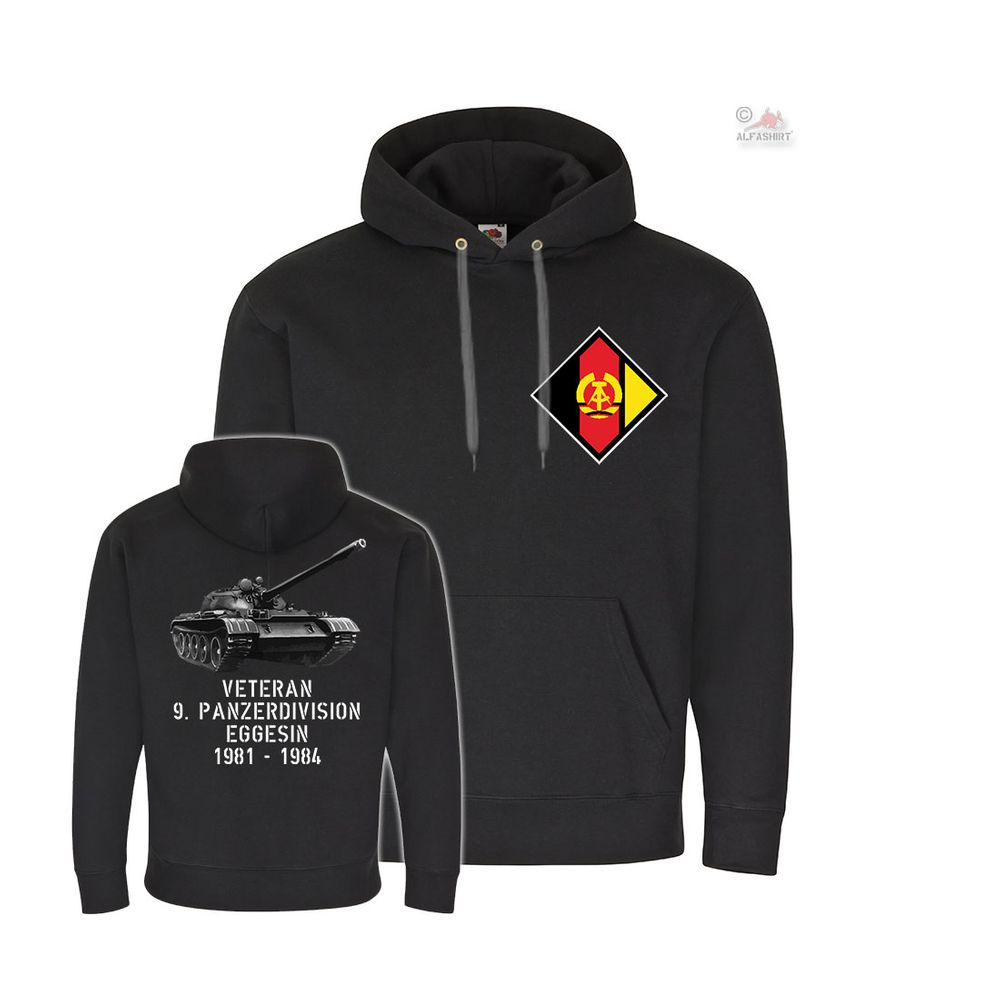 NVA T55 Veteran National People's Army Tank 9 DDR Hoodie # 26720