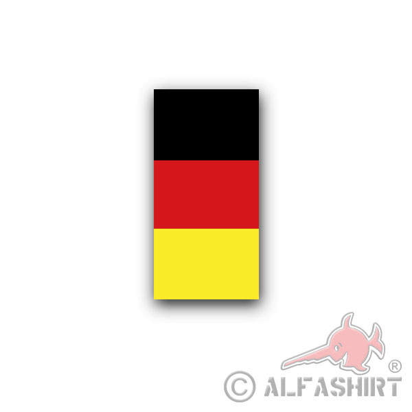 Sticker Germany Flag License Plate Y license plate 3x6cm A3528