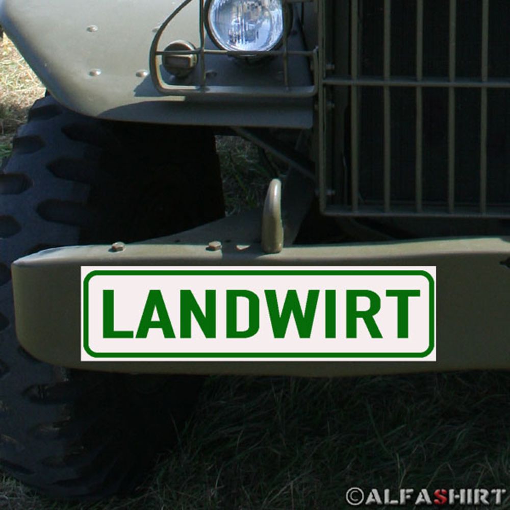 Magnetic Sign Farmer Bauer Tractor for Cars Vehicles # A174