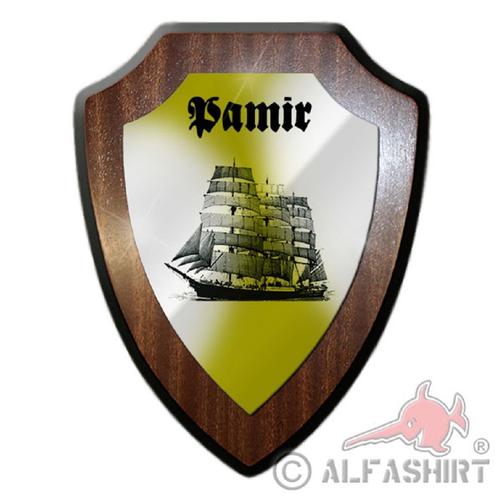 Heraldic shield - Pamir Sailing ship Tall ship Four mastbark Cargo ship #19448