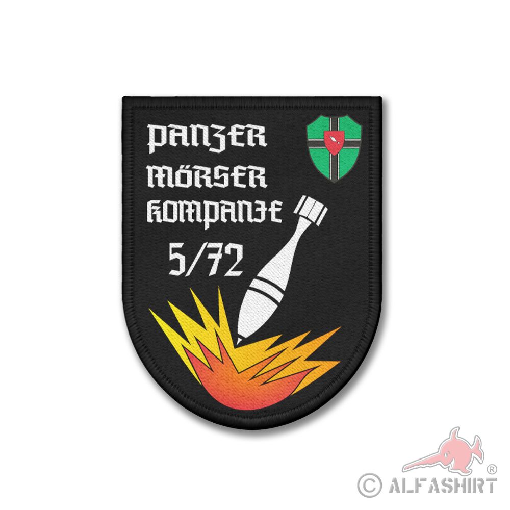 Patch 5 Panzer Mortar Company 72 Attention impact! Bundeswehr PzGrenBtl #40304