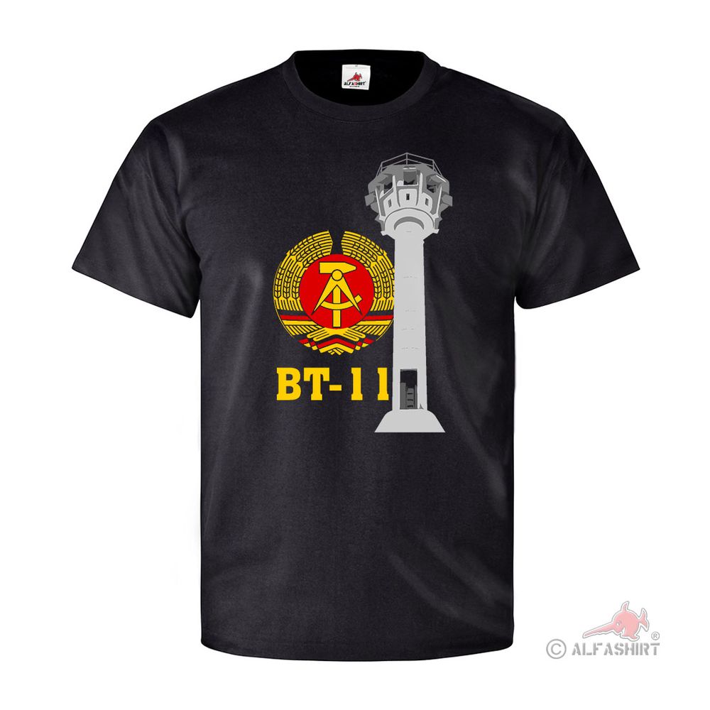 BT-11 Beobachtungsturm DDR NVA Grenze Wachturm Beton Dusche T Shirt #27181