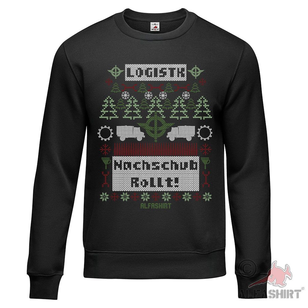 Pullover Ugly XMAS Logistik Bundeswehr Nachschub Material Beschaffung #45611