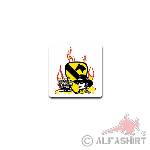 I Love The Smell Of Napalm In The Morning Sticker People's 7x7cm # A4110