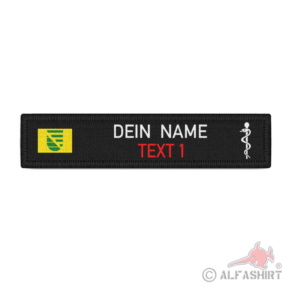 Namenspatch personalisiert Sachsen Logo Feuerwehr Rettungsdienst Notfall #41804