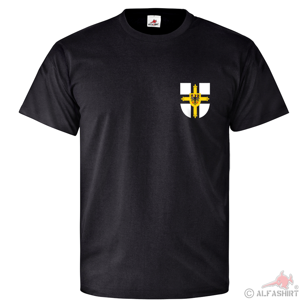 T-Shirt Teutonic Knights Cross Eagle Knights Order Flag Crest # 26467