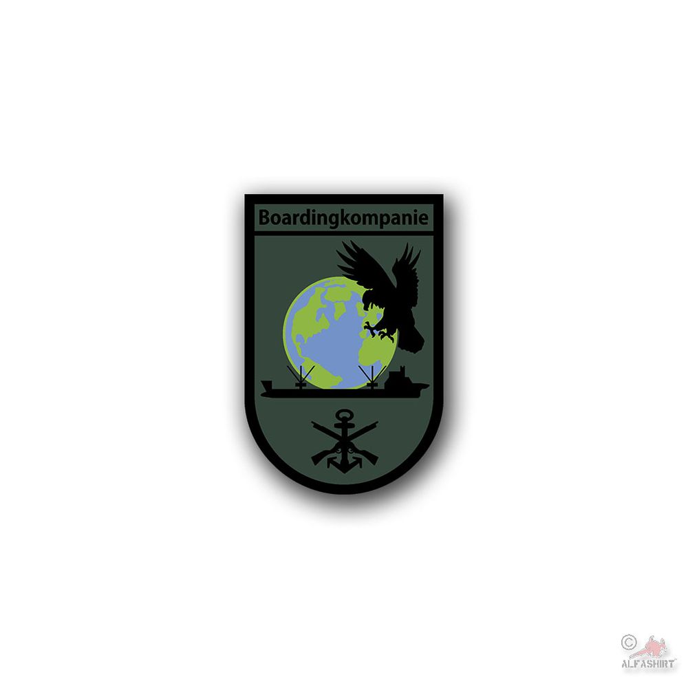Sticker BW boarding company Borddeins Marine coat of arms badge 15x10cm #A4720