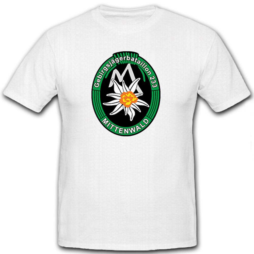 GebJgBtl 233 Gebirgsjägerbataillon Gebirgsjäger Mittenwald - T Shirt #8792