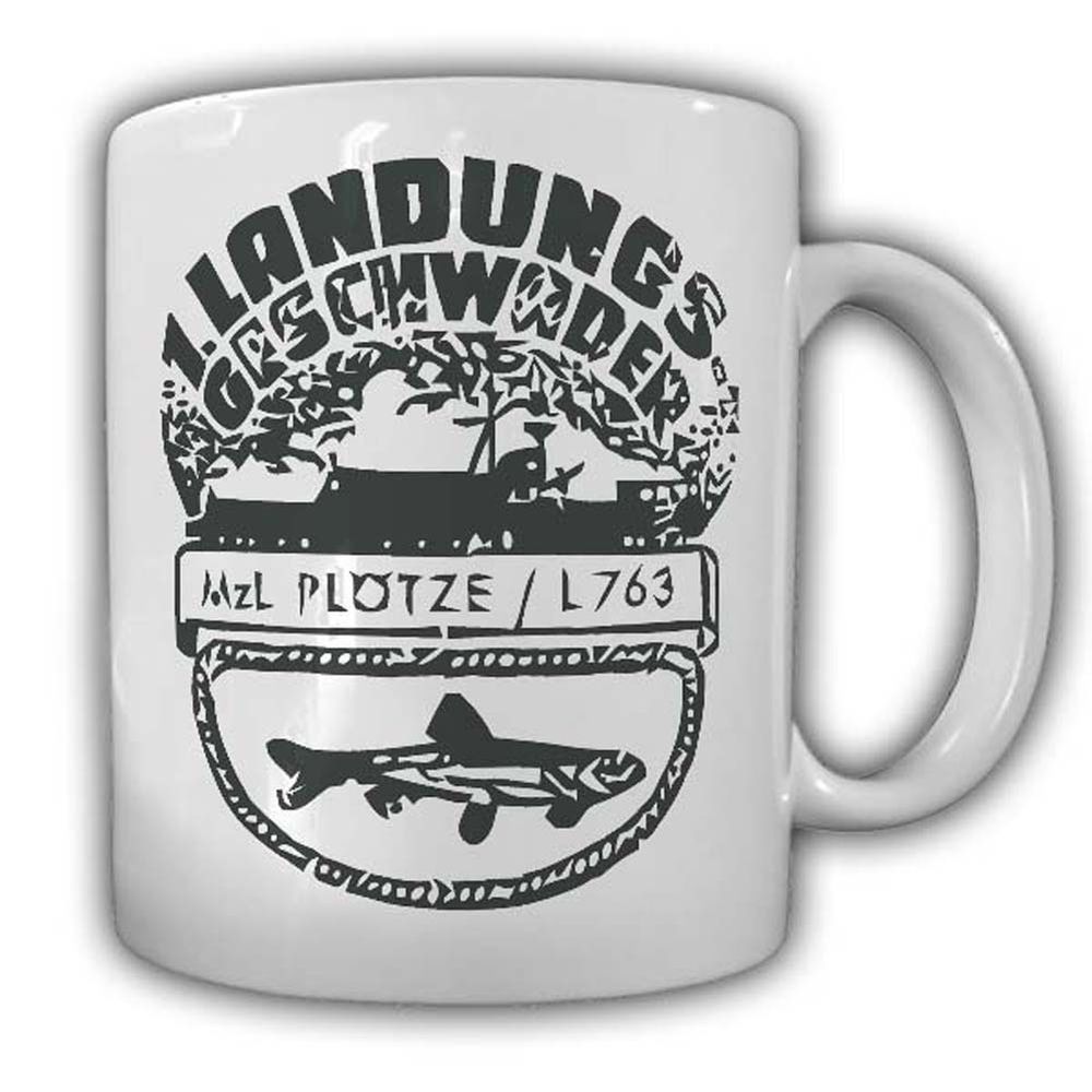 Tasse Landungsgeschwader Mzl Plotze Marine Bund Bundesmarine Wappen #23889
