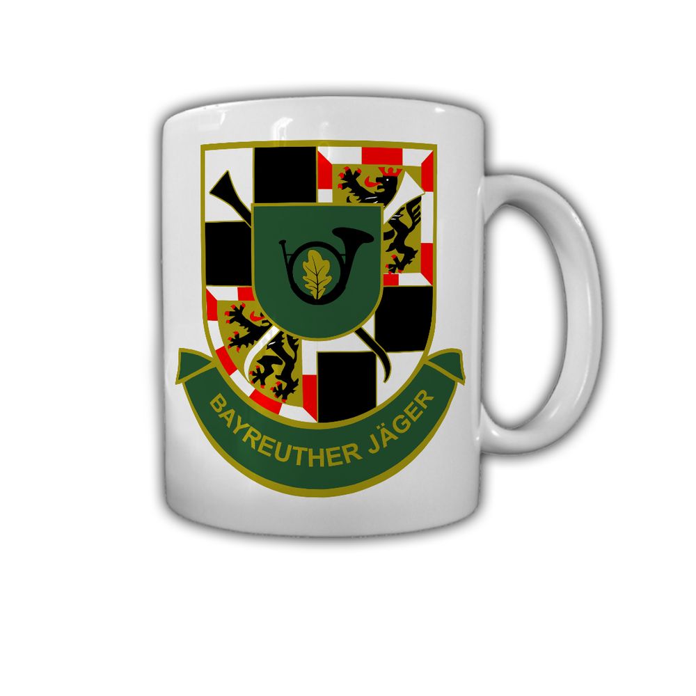 Bayreuth Hunter Coat of Arms Jagdhorn Oak Leaf 4 Panzergrenadier # 30054