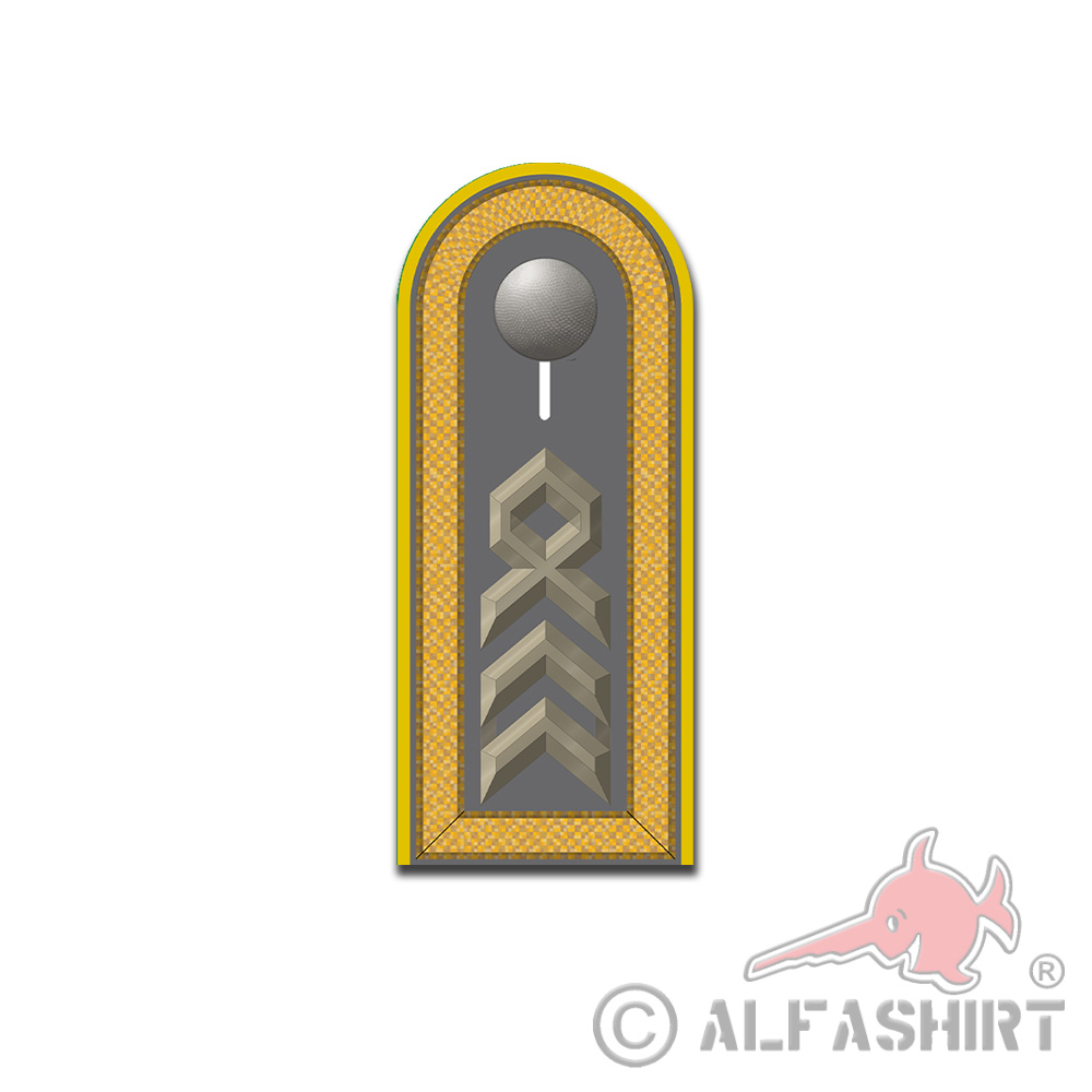Aufkleber Oberstabsfeldwebel Schulterklappe Bundeswehr Dienstgrad 10x4cm#A5424