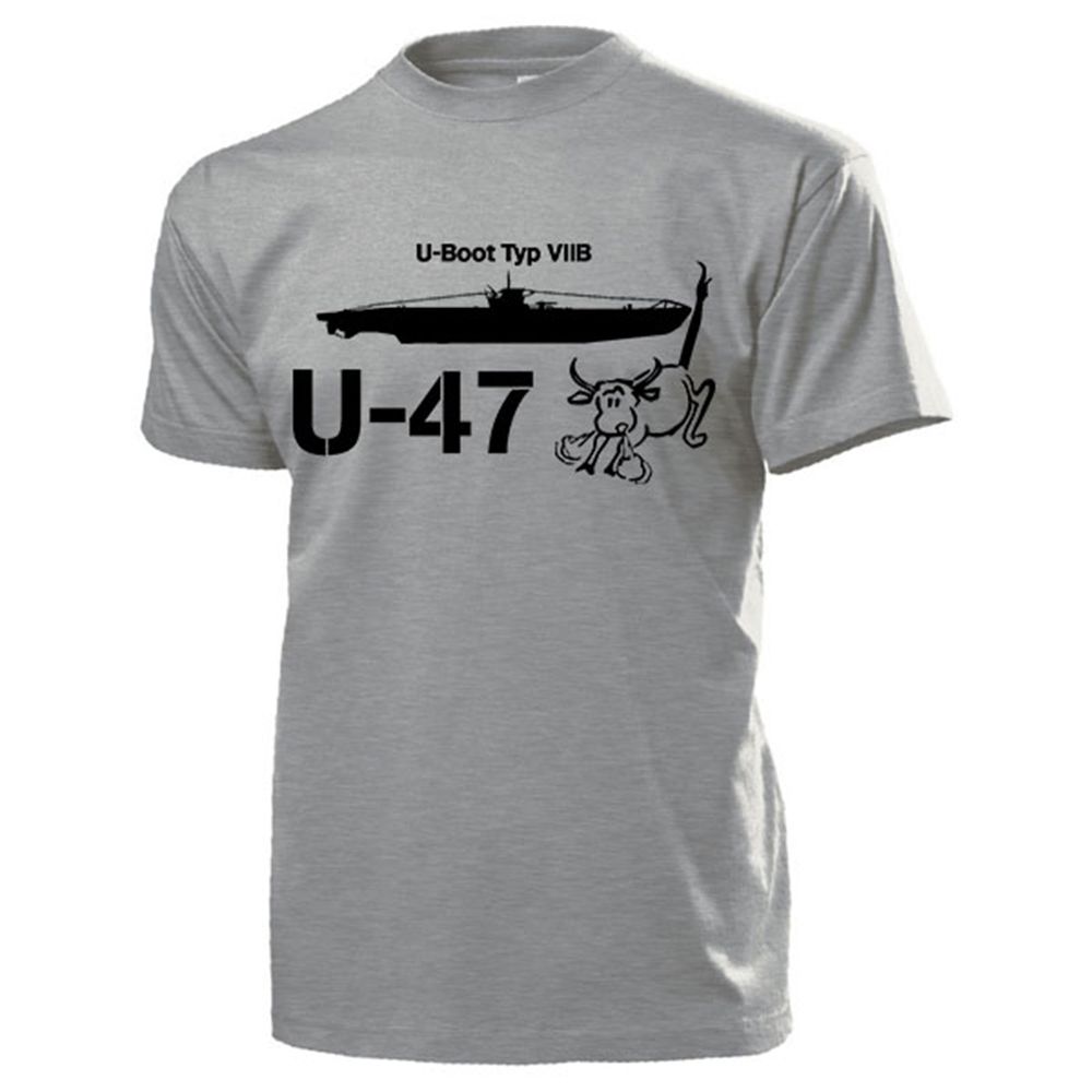 UBoot Typ VIIB U47 Marine Stier Scapa Flow Günther Prien T Shirt #13220