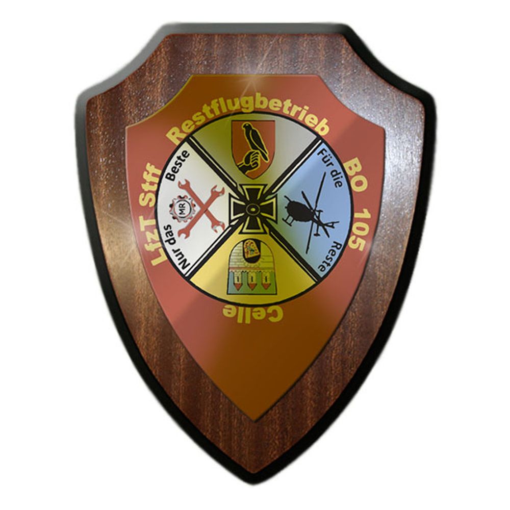 Wappenschild LfzT Stff Restflugbetrieb BO 105 Heeresflieger Instandsetzung#22823