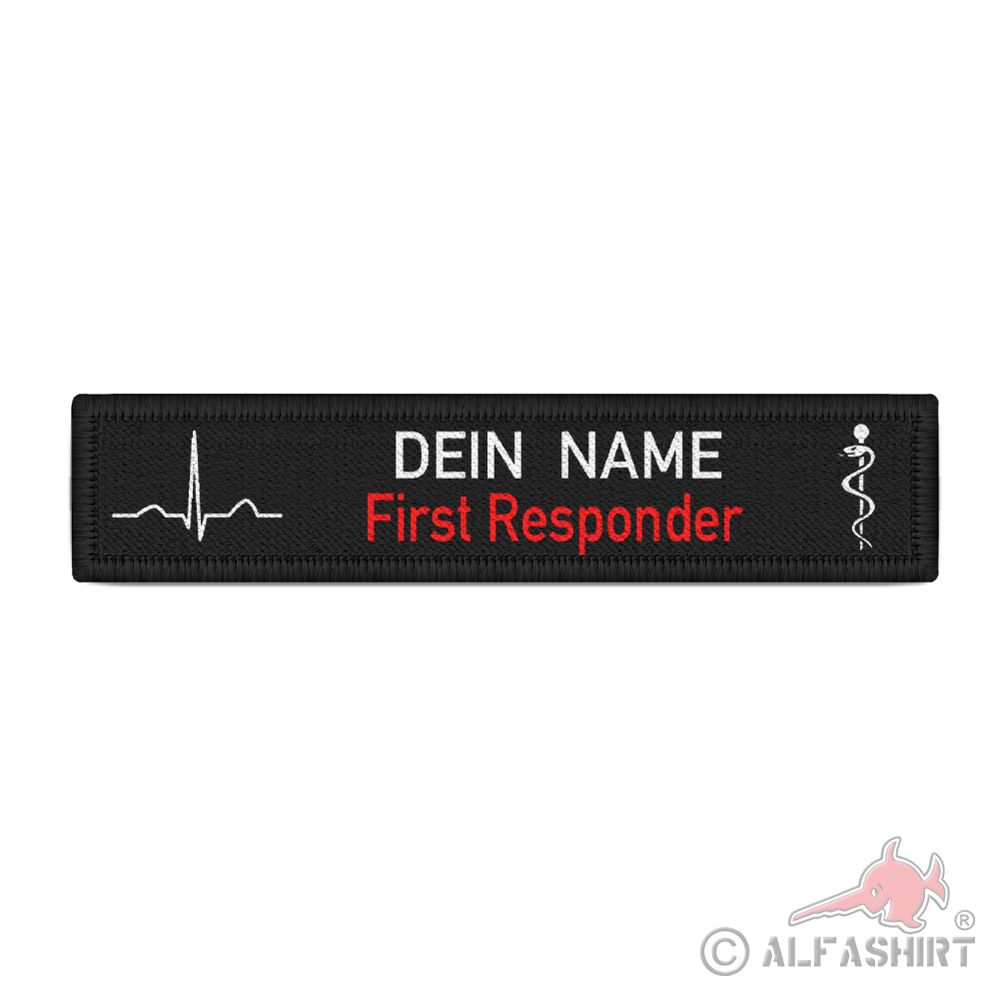 First Responder QRS Komplex Patch Feuerwehr  personalisierbar Bundeswehr #39101