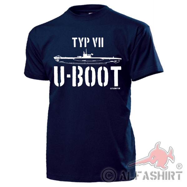 Typ VII U-Boot Marine Grauer Wolf Kaleu Kapitänleutnant Fan T-Shirt #17714