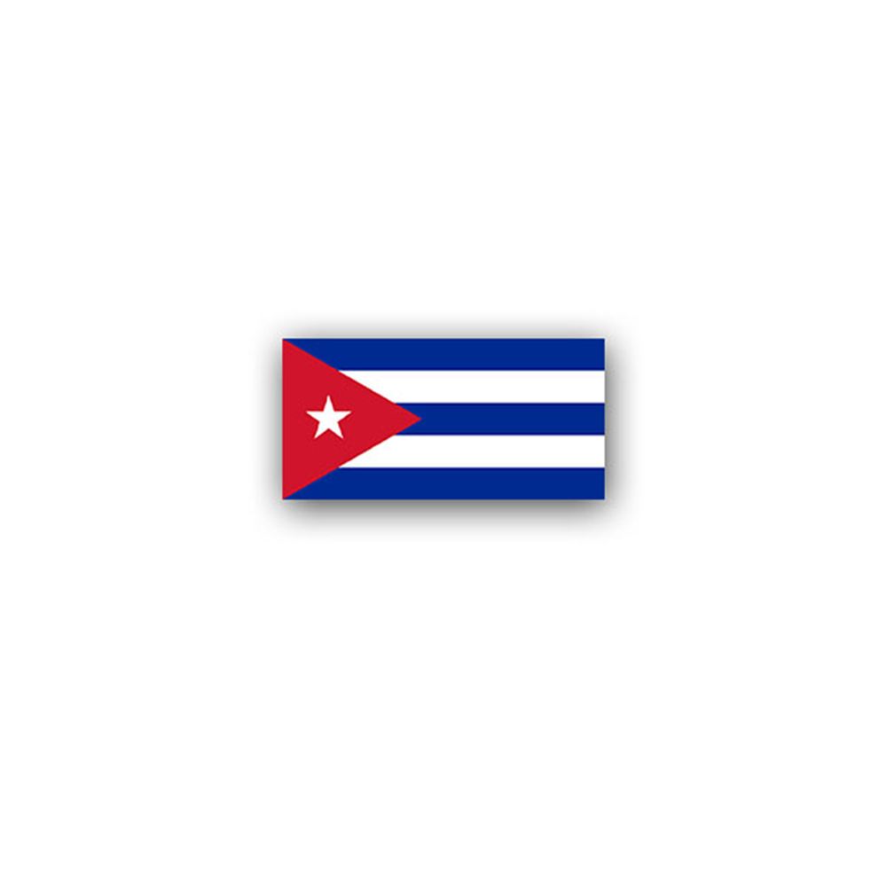 Aufkleber/Sticker Kuba Flagge Cuba Republik Inselstaat Karibik 7x3,5cm A2988