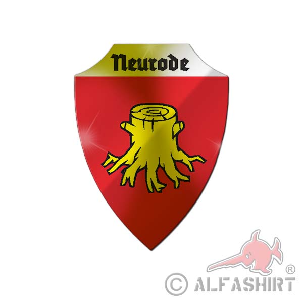Neurode Aluschild Neurode Wappen Logo Baumstamm Polen Preußen Breslau Schlesien ...