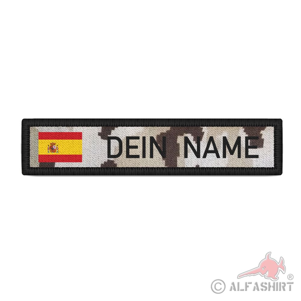 Patch Namensschild Spanien Armee Namensschild Patch mit Namen Camouflage #38433