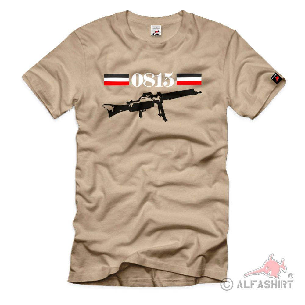 Machine Gun 0815 WK WH Military Water Cooling Germany T Shirt #2776