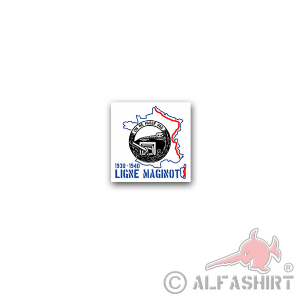 Ligne Maginot Aufkleber Sticker Panzer Wk Französisch On Ne Passe 7x7cm#A3573