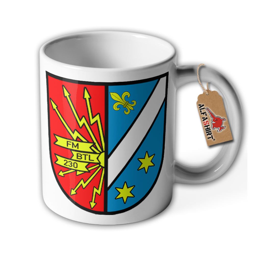 Tasse Fernmeldebataillon 230 Bundeswehr FmBtl  Dillingen Funker Kaffee#35584