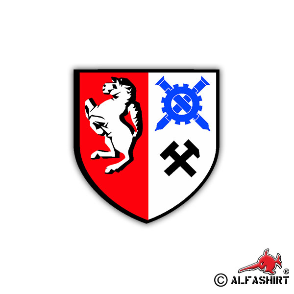 Sticker InstBtl 7 reparation battalion crest 7x6,5cm A1089