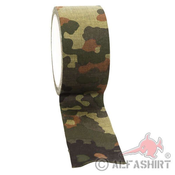 Bundeswehr Flecktarn Adhesive Tape Panzertape Tape Tissue Tape 10m Meter # 18057