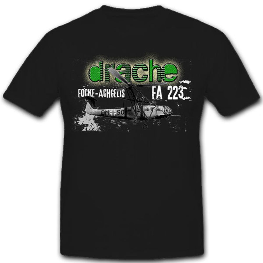 Fa 223 Drache Luftwaffe Hubschrauber Focke - T Shirt #8274