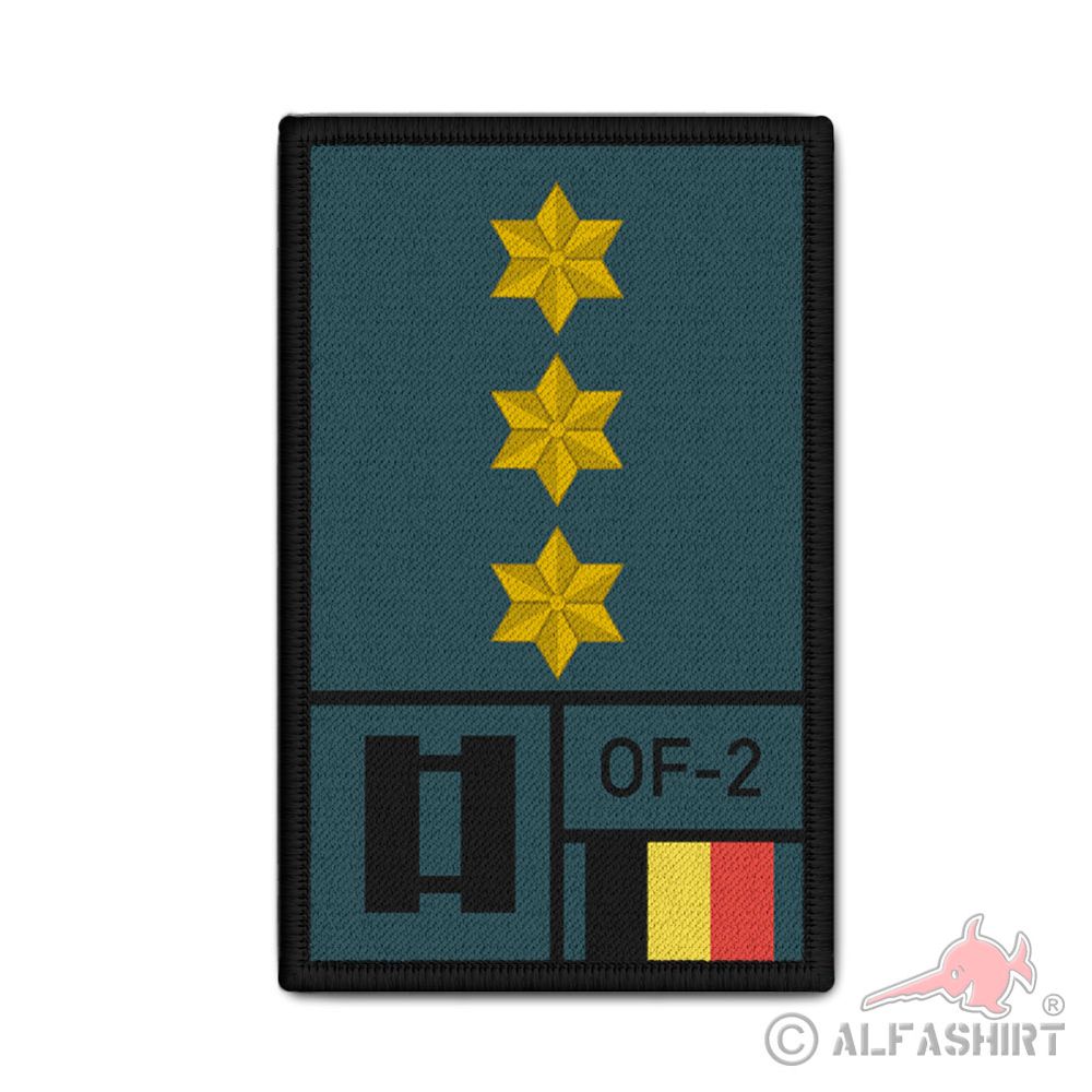 Rank Patch Capitaine Kapitein Armée belge Belgisch leger Armee Klett#44236