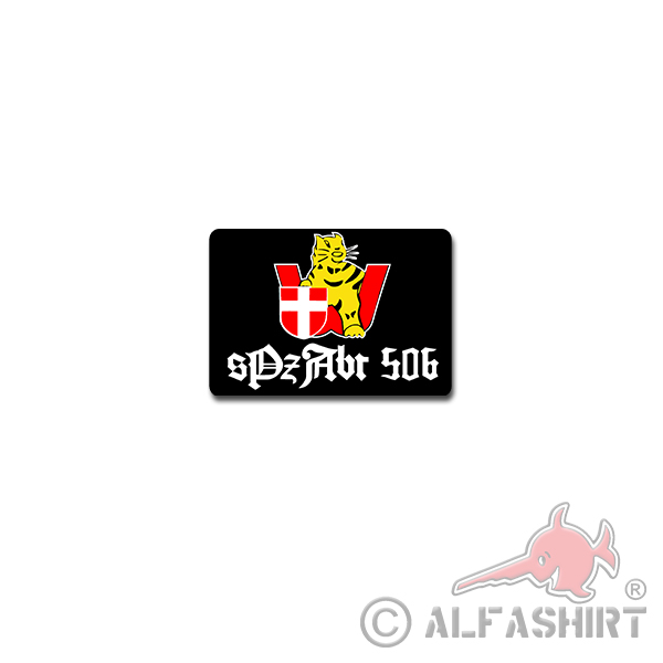 sPzAbt 506 Sticker Sticker Battle Tank Units 10x7cm # A4196