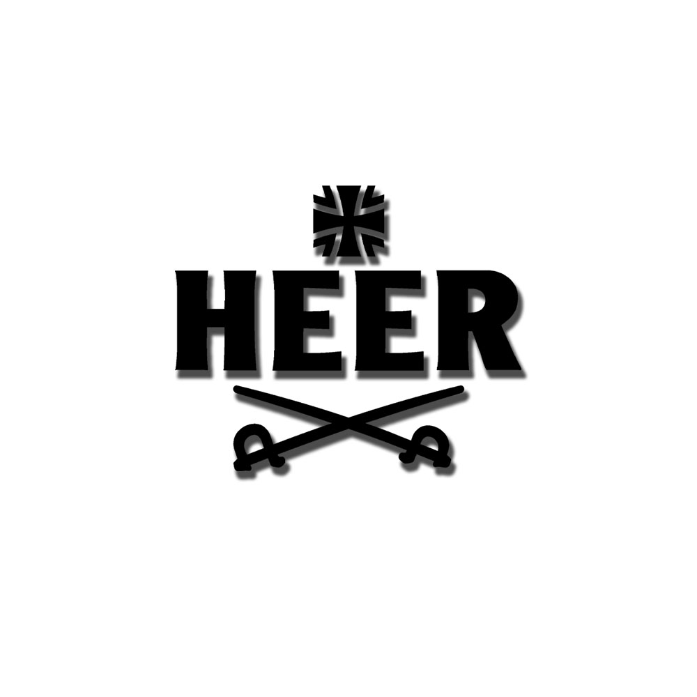 Wall sticker 54.7x45cm Army Bundeswehr BW Land Forces Land Operation #A6531