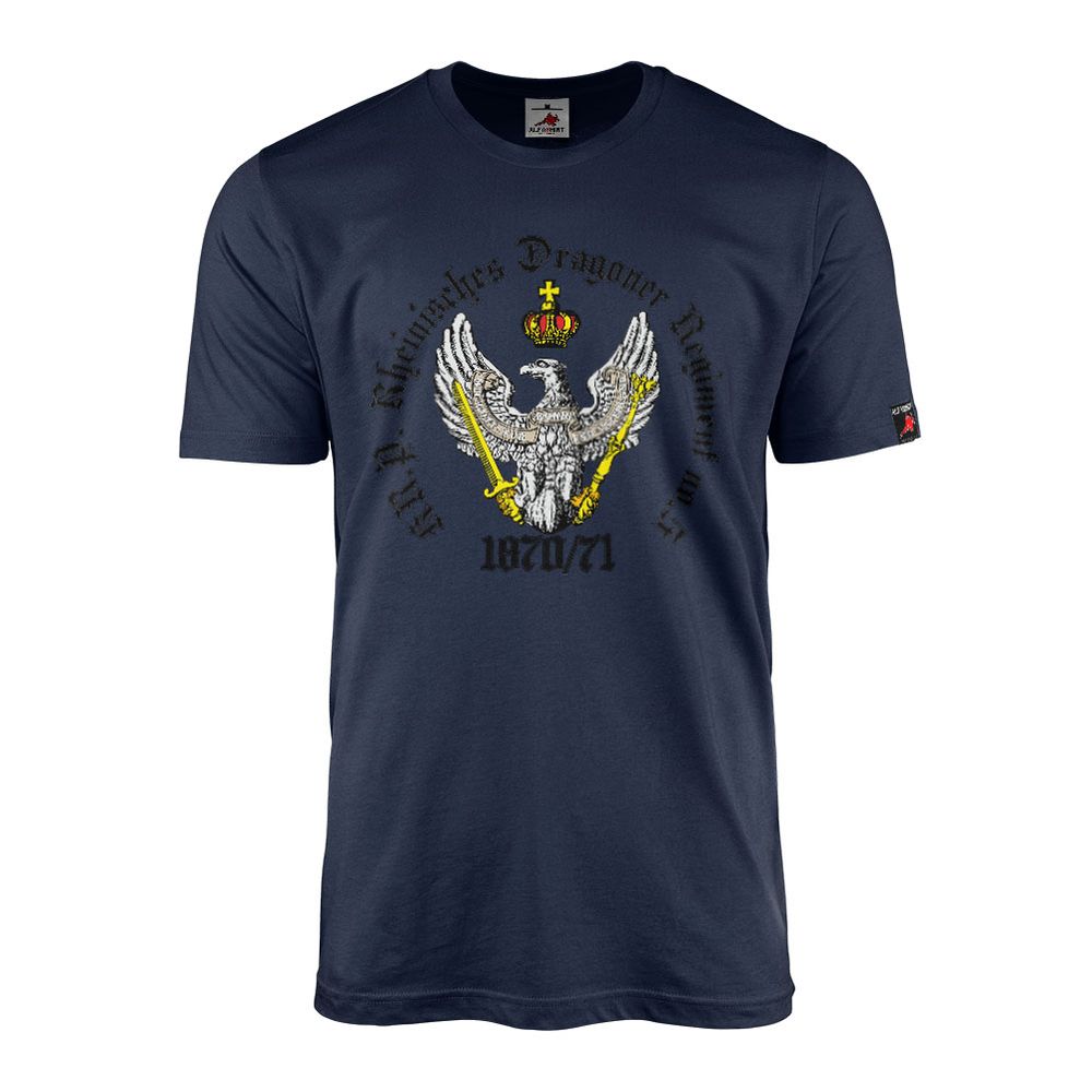 T-Shirt grau Preußen Adler 1870 1871 Deutsch-Französisch #43326