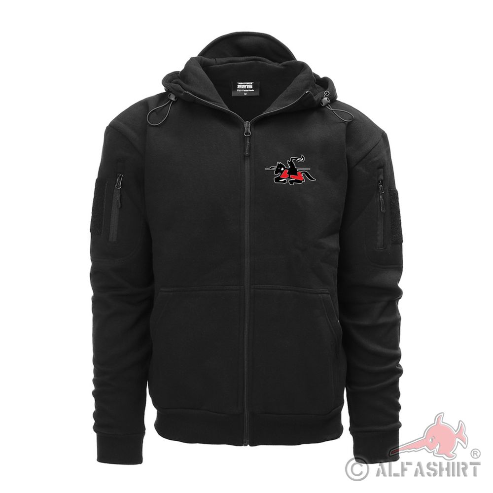 Tactical Hoodie Zipper Kapuzen-Pullover sPzAbt 505 Schwere Panzerabteilung#38691