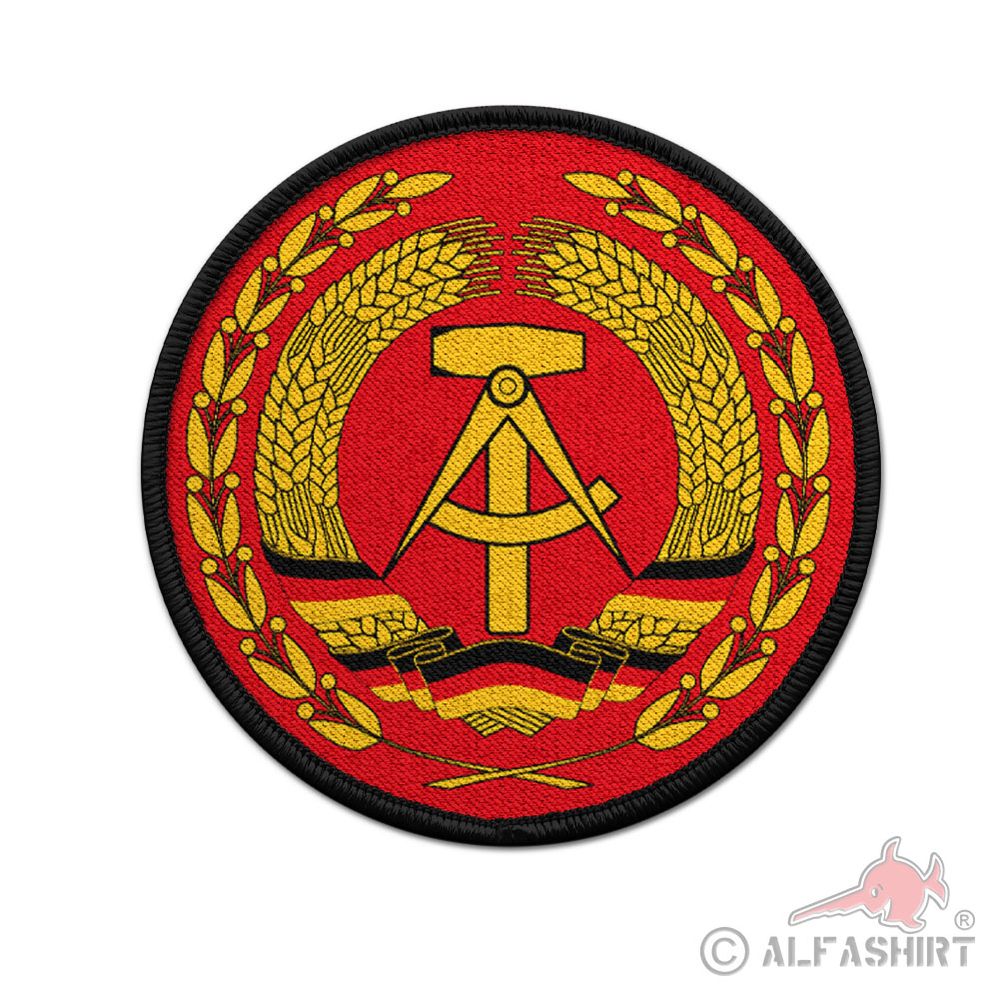 Patch 9cm Volksmarine VM NVA Marine GDR Baltic Sea Badge Coat of Arms Hammer # 36524