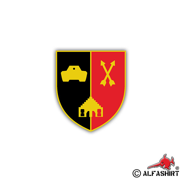 Sticker PzBtl 513 Crest Badge Tank Battalion BW 7x6cm A1243