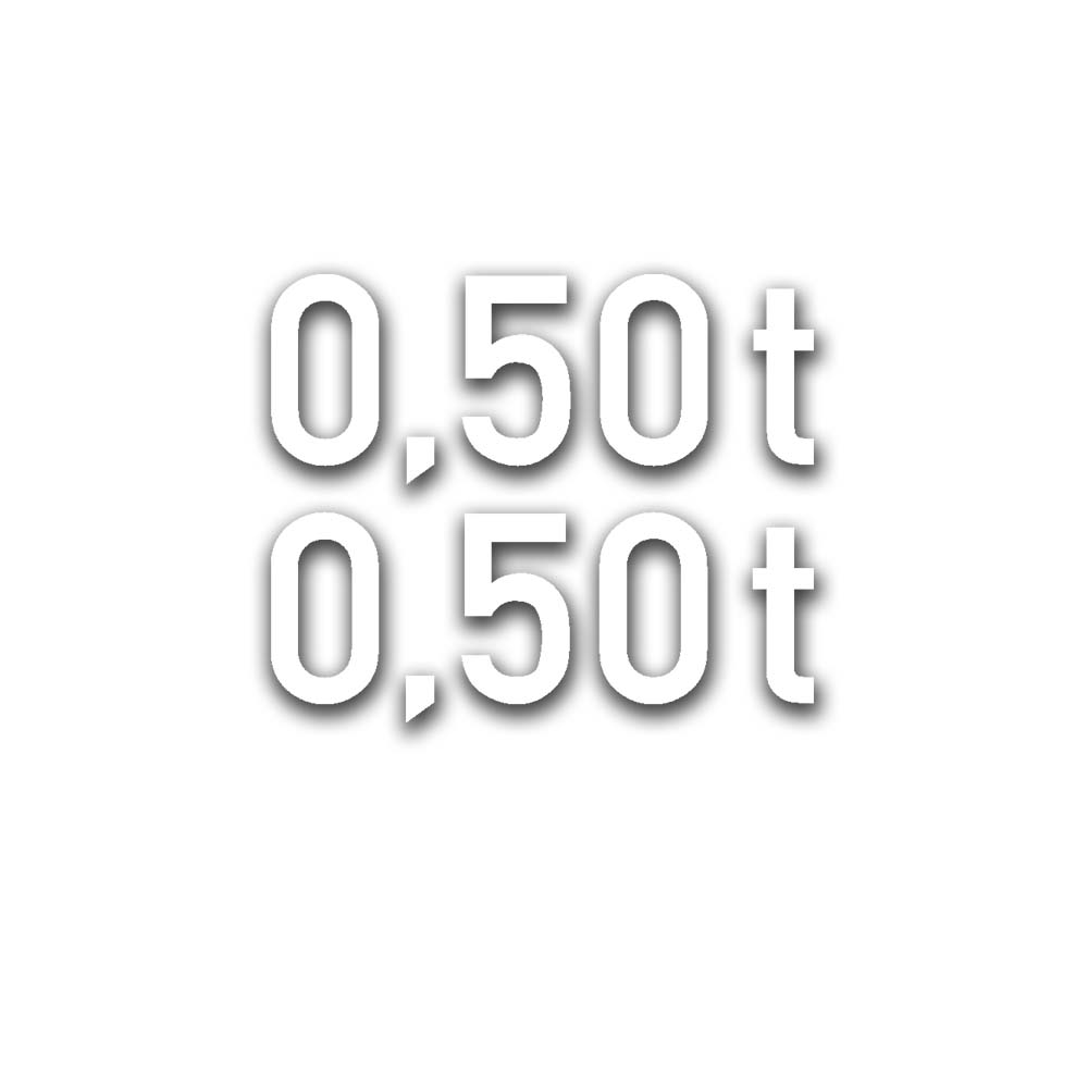Lasten Set 0,50 t atü bar Luft-Druck Reifen Bundeswehr Aufkleber 2x5cm  A5071