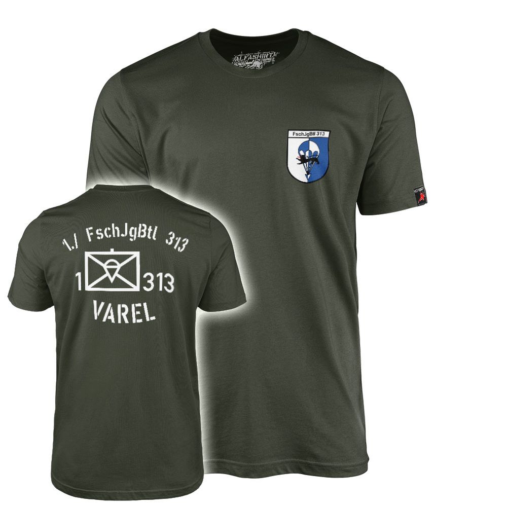 1. Kompanie FschJgBtl 313 Fallschirmjäger Bataillon T-Shirt #47999